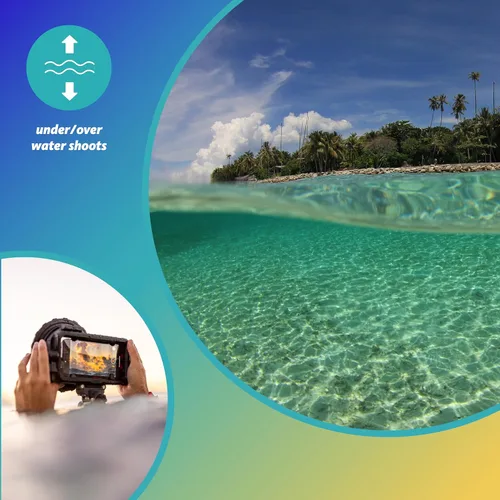 Miniatura 3 de Joby SeaPal - Domo de 6 pulgadas, para funda impermeable SeaPal para smartphone, 50/50 por encima - Disparo bajo el agua, para creación de contenido