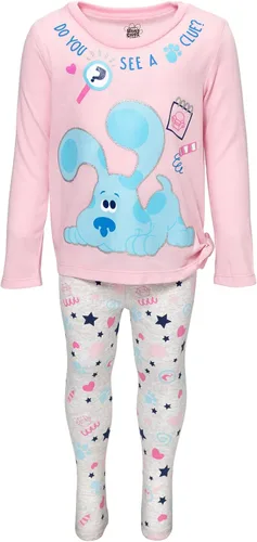 Miniatura 4 de Blue's Clues & You! Conjunto de camiseta y leggings de manga larga con estampado anudado