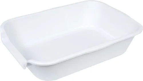 Miniatura 9 de 1 paquete de caja de arena extra grande para gatos (material ABS), corral de arena para gatos mayores de entrada baja para gatos geriátricos