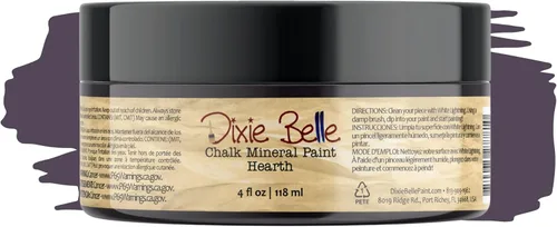 Miniatura 187 de Dixie Belle Paint Company - Pintura con acabado de tiza para muebles, color negro (Caviar), 1 galón, 128 fl oz, pintura mineral color rosa intenso