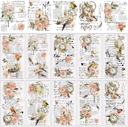 Miniatura 14 de Whaline 10 hojas patrióticas de transferencia para manualidades, 4 de julio, calcomanías de transferencia para muebles en colores pastel para 250