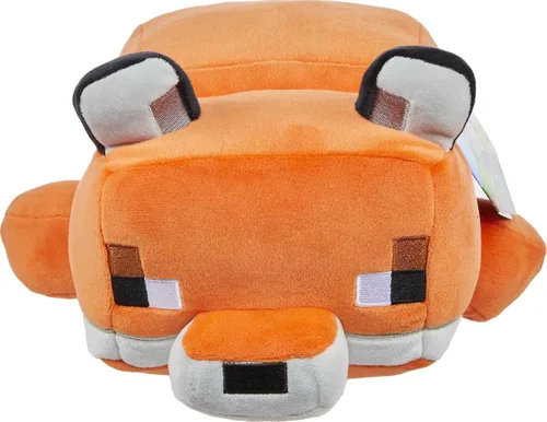 Miniatura 6 de Mattel Minecraft Muñeco de peluche de zorro de 12 pulgadas, figura de animal de peluche suave y con orejas caídas, inspirada en el personaje