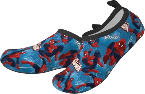 Miniatura 2 de HUHUSW Superheros - Zapatos de agua para niños ligeros antideslizantes con piel de agua calcetines de agua descalzos para deportes piscina playa