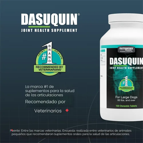Miniatura 3 de Comprimidos masticables para articulaciones de perro Dasaquin (150 unidades) Tamaño de perro: Grande (60+ lbs)
