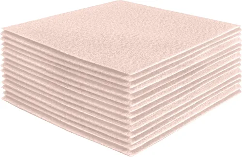 Miniatura 57 de FabricLA Hojas de fieltro acrílico para manualidades, cuadrados de fieltro precortados suaves de 4 x 4 pulgadas (3.9 in x 3.9 in), utiliza hojas