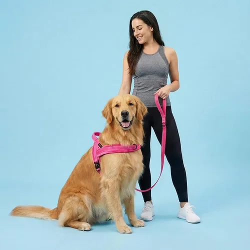 Miniatura 7 de Didog Arnés de chaleco acolchado de franela suave para perro, sin tirones, de ajuste rápido, arnés reflectante para perro, fácil para entrenar