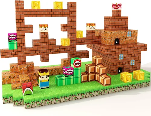 Miniatura 9 de Soyee Bloques Magnéticos - Juego de Construcción de Mundo Magnético de Mina para Niños Pequeñas Juguetes Sensoriales para Niños y Niñas Edades 3-5