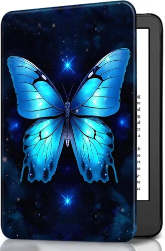 Miniatura 79 de Funda para Kindle básico de 6 pulgadas (11.ª generación), múltiples ángulos, piel sintética, delgada, con función de encendido y apagado automático