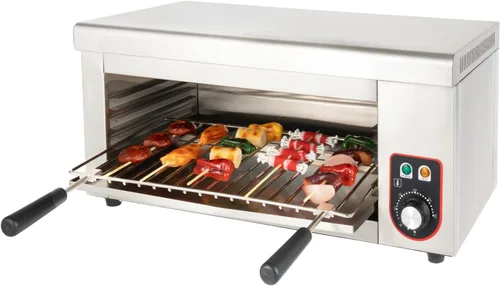 Horno eléctrico de una sola pared, horno tostador de convección de 1500 W, capacidad media, hornear, asar, freír al aire, tostar, mantener el calor,