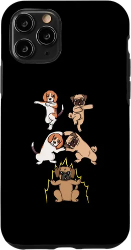 Miniatura 10 de Funda para iPhone 12/12 Pro Pug Dog Beagle Fusion Puggle Dog Hybrid Anime Manga Kawaii