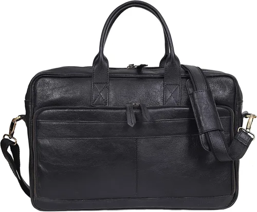 Miniatura 3 de Maletín de piel de 18 pulgadas para ordenador portátil, bolsas de mensajero para hombres y mujeres, la mejor bolsa de oficina, escuela, universidad