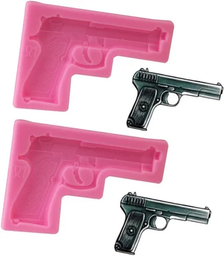 Moldes de silicona para pistola, moldes de silicona para hornear para bricolaje, moldes de fondant de chocolate para hacer azúcar, pasteles, postres