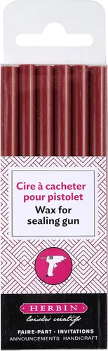 Miniatura 10 de Cera para pistola de pegamento Herbin - 4 3/4 de largo - Blanco blanco (Extra White)
