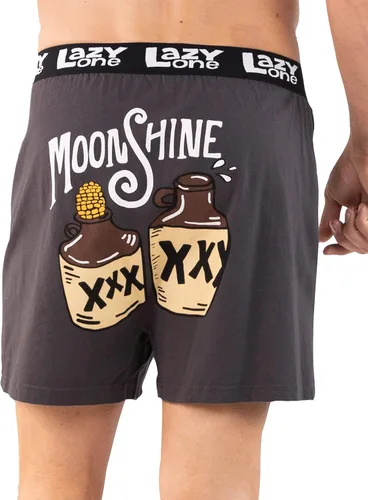 Miniatura 18 de Lazy One Divertidos boxers de animales, ropa interior humorística, novedosos pantalones cortos, regalos de broma para hombres