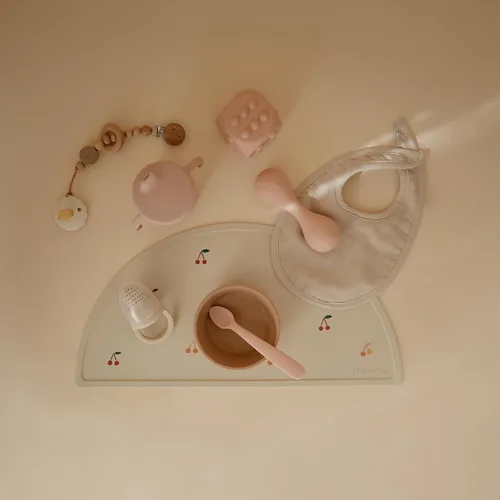 Miniatura 5 de mushie Juguete de sonajero de silicona para bebés de 3 años en adelante (rubor)