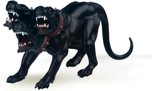 Papo - Figura realista de Cerberus - A partir de 3 años - Colección Fantasía y Medieval - Juego creativo de criatura legendaria - Juguete de idea de