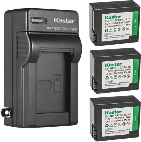 Miniatura 6 de Kastar NP-FF70 Reemplazo del cargador de batería de pared de CA para Sony DCR-PC108E, DCR-PC109, DCR-PC109E, DCR-PC350, DCR-PC350E, DCR-IP1