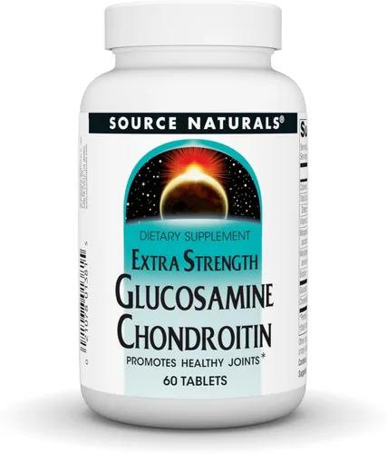 Source Naturals Condroitina de glucosamina extra fuerte, promueve articulaciones saludables*, 60 tabletas