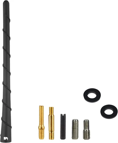 Miniatura 4 de ONE250 Antena de núcleo de cobre flexible en espiral de 8 pulgadas, compatible con todos los camiones Dodge RAM