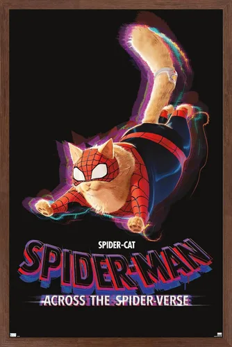 Miniatura 15 de Marvel Spider-Man: Across The Spider-Verse - Póster de pared de una hoja de Spider-Cat, 22.4 pulgadas de largo x 14.7 pulgadas de ancho, paquete