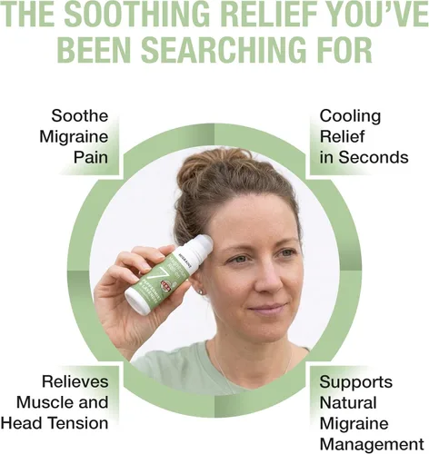 Miniatura 5 de Seven Minerals Migraine Roll On Stick con magnesio, menta y lavanda, alivio natural del dolor de cabeza por tensión con magnesio real, no solo