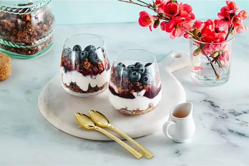 Miniatura 4 de Exquisite Mini cucharas para postres – Paquete a granel de postre dorado 4800 – Aperitivo de plástico desechable de 4.5 pulgadas, aspecto