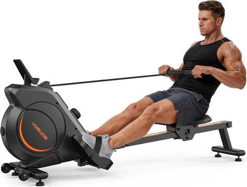 Miniatura 10 de YOSUDA Rowing Machine for Home, Magnetic Rower Machine for Beginners to Athletes, Use with Resistance Adjustment Function, Bluetooth, App Supported