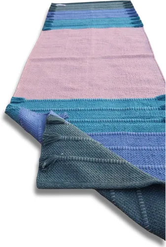 Miniatura 18 de Jaipur Art & Rugs - Alfombra de yoga de algodón, respetuosa con el medio ambiente, tejida a mano, gruesa (0.945 x 2.835 x 0.197 in)
