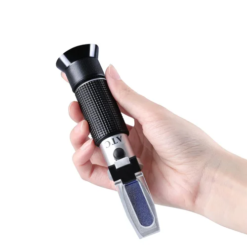 Miniatura 6 de Refractómetro Brix 0 ~ 32%, LEERCHUANG Refractómetro Brix de mano Prueba de contenido de azúcar, medición Brix de alta precisión con ATC