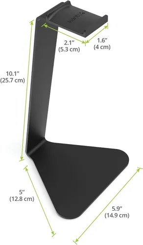 Miniatura 4 de Kanto H1 Soporte universal para auriculares - Negro - Construcción de acero sólido - Superficie de descanso de silicona curvada