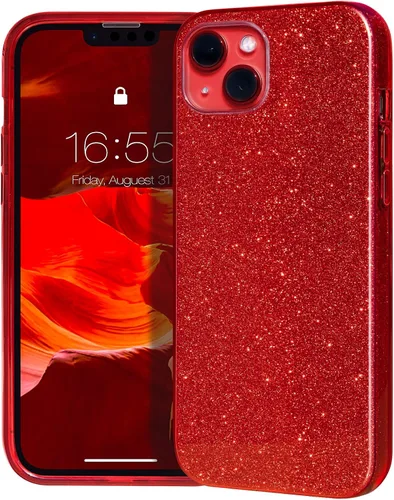 Miniatura 18 de MATEPROX - Funda compatible con iPhone Air de 6.5' [2025], carcasa protectora de 3 capas con purpurina brillante y tendencia, anti-arañazos y a