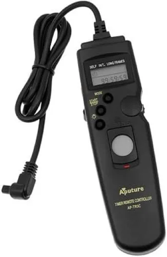 Aputure - Temporizador de disparador remoto e intervalómetro - Control remoto de cámara 3C para cámaras Canon profesionales (reemplaza Canon RS