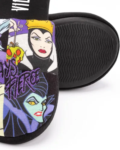 Miniatura 7 de Disney Villains - Pantuflas para mujer zapatos de casa para mujer Negro