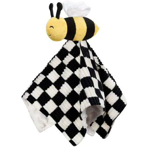 Miniatura 10 de Manta de Seguridad para Bebé León Tela Suave de Lunares Minky con Respaldo de Satén Sedoso Juguete de Abrazo Manta de Animal para Bebé y Niño