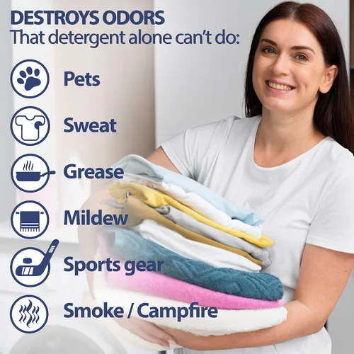 Miniatura 2 de Nature Clean Stink Bombs - Cápsulas eliminadoras de olores para ropa, elimina mascotas, sudor, grasa, moho y olores deportivos, desodorante