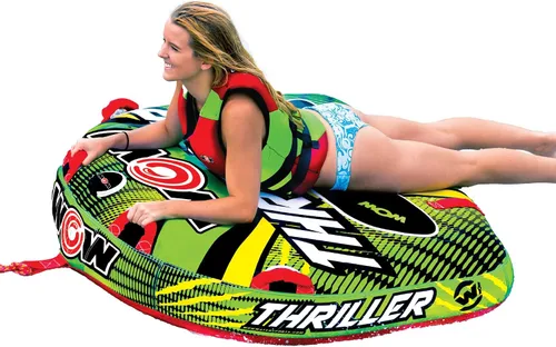 Miniatura 5 de Wow Sports Thriller - Tubo de cubierta remolcable para adultos que navegan en barco, inflable para deportes acuáticos