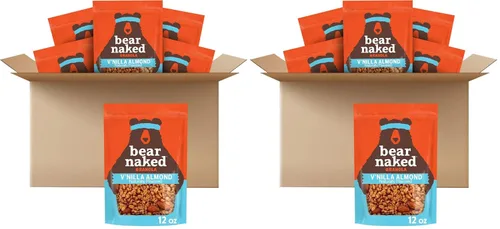 Miniatura 11 de Bear Naked Cereal de granola, vegano, aperitivos de desayuno, almendra V'Nilla (6 bolsas)