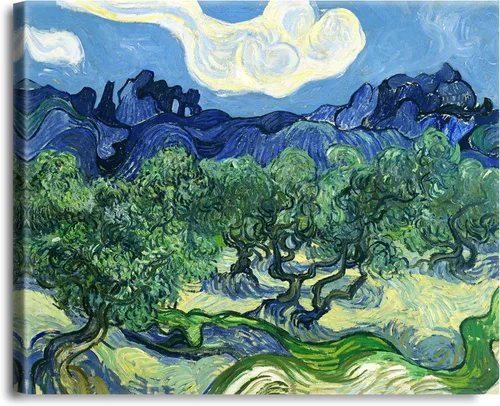 Miniatura 226 de A&T ARTWORK Noche estrellada sobre el Ródano de Vincent Van Gogh. Tamaño del marco: 36 x 30 pulgadas, tamaño de la imagen: 30 x 24 pulgadas