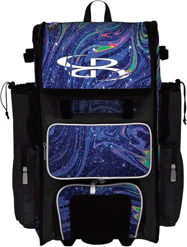 Miniatura 6 de Boombah bolsa grande con ruedas para elementos de béisbol o softball, con mango telescópico, capacidad para 4 bates, versión con ruedas - Supernova