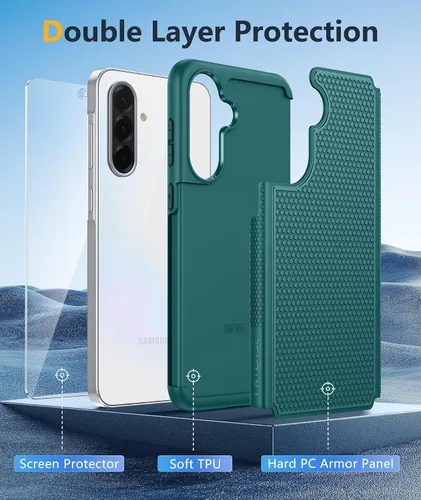 Miniatura 393 de FNTCASE Funda para iPhone 17 Pro: Fundas delgadas translúcidas de color azul claro compatibles con MagSafe, protección completa de la cámara