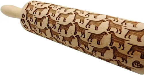 Miniatura 6 de Rodillo grabado en relieve del modelo de los perros salchicha grabado el rodillo con el modelo de los perros