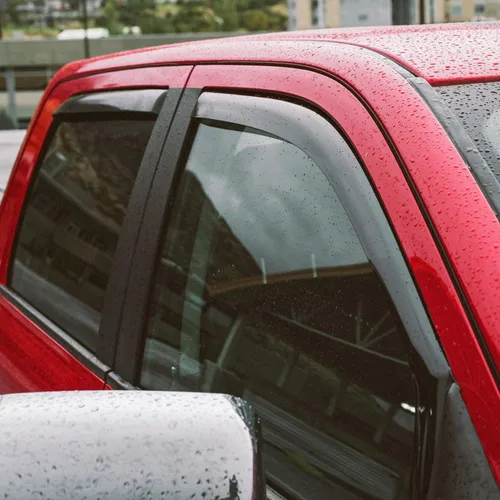 Miniatura 2 de Voron Glass Protectores de lluvia extra duraderos en canal para camiones, Dodge RAM 2009-2018 Crew Cab/Dodge Ram 1500 Classic 2019-2024 Crew Cab