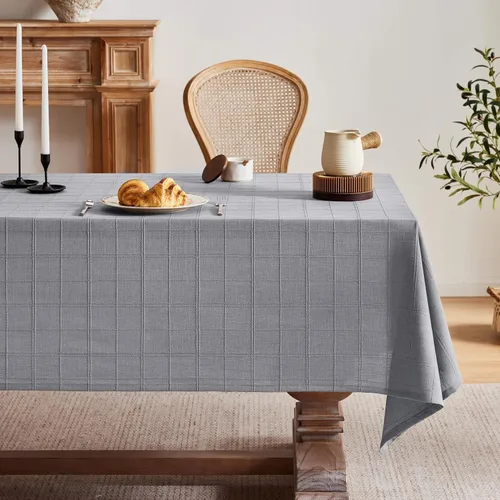 Miniatura 18 de ZeeMart Mantel (beige, redondo de 52 pulgadas)