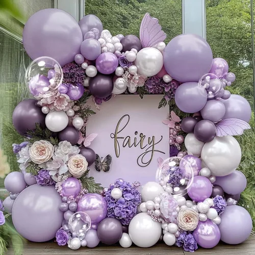 Miniatura 10 de Guirnalda de globos azul empolvado y blancos, kit de arco de globos Bobo de perlas azul claro con doble relleno para cumpleaños, baby shower, boda