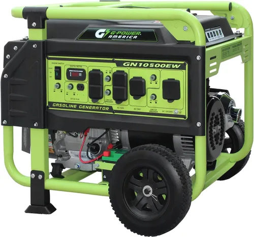 Miniatura 8 de Green-Power America Generador de gasolina GPD5000W, Verde/Negro