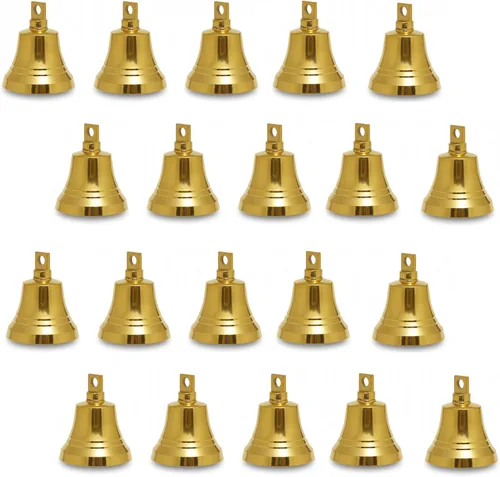 Miniatura 7 de Campanas pequeñas de latón indio para decoración de puerta del hogar, manualidades, campanas, decoración de Navidad, campanas de mascotas, adornos