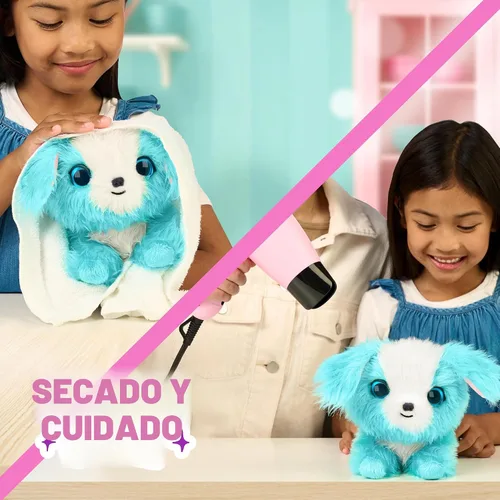 Miniatura 5 de SCRUFFALUVS Blue Surprise Pet, juguetes de peluche misteriosos, animales de peluche, lava para revelar 1 de 3 mascotas de rescate: cachorro, conejo