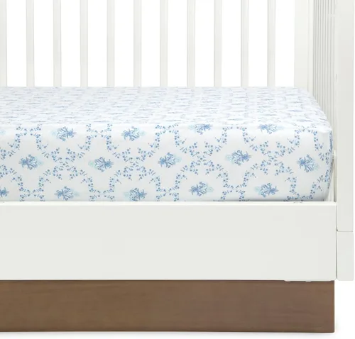 Miniatura 10 de Delta Children Sábanas bajeras para cuna para niñas y niños, sábana bajera 100 % algodón orgánico para colchones estándar de cuna y niños pequeños