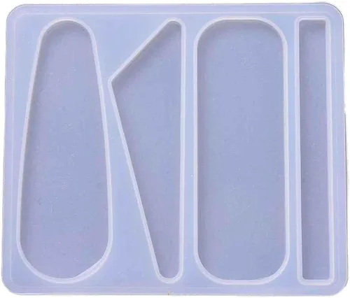 Miniatura 4 de 1 pinza para el cabello, molde de silicona, forma de barra rectangular en forma de lágrima, clip de resina, molde de fundición para hacer pasadores
