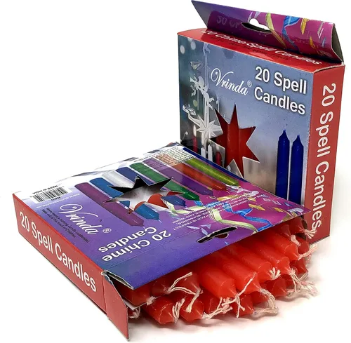 Miniatura 7 de Vrinda® Mini Chime Ritual Spell - Velas cónicas sin perfume de 4 pulgadas (surtido (paquete de 40)